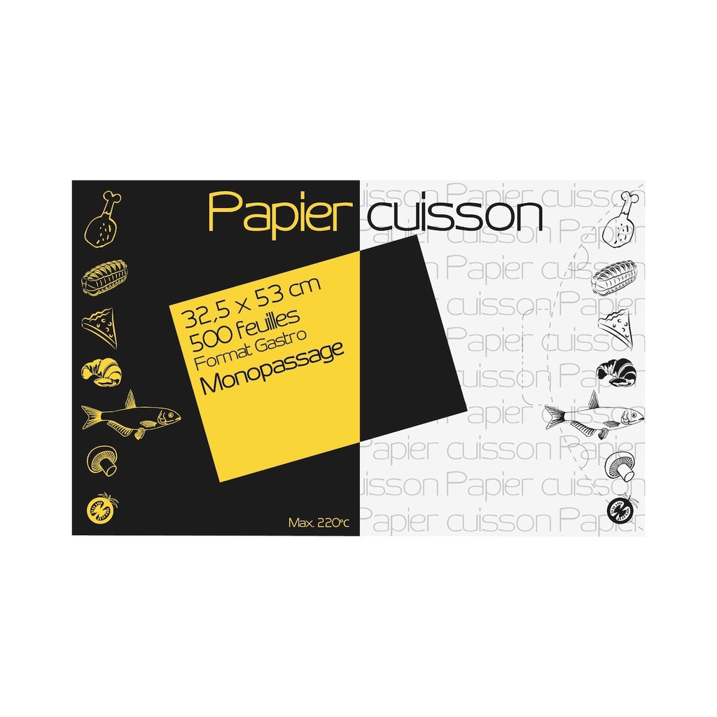 EN0117 Feuille papier cuisson/ 500 - 320X530 mono passage - vue 2