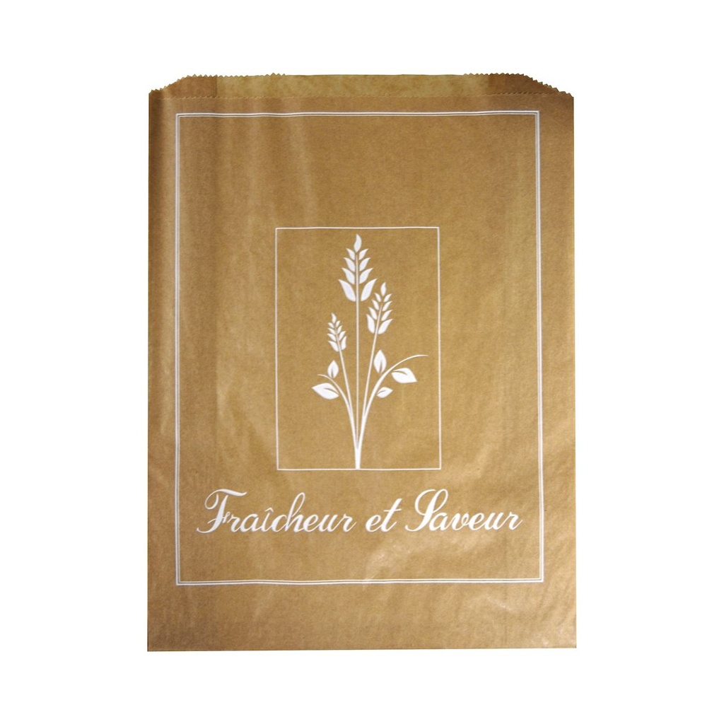 EN0369 Sacs brioches n°7 TMFC/1000 kraft br260+85X350 - vue 2