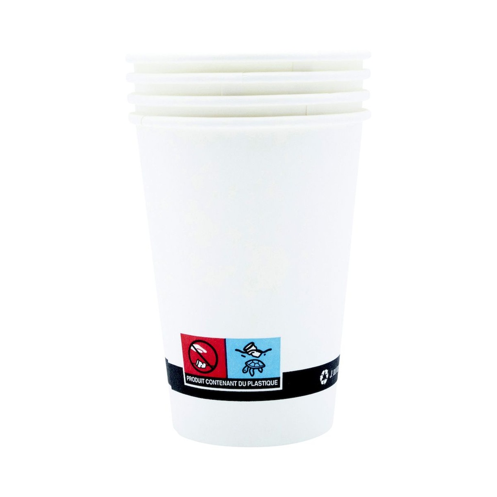 EN0412 Gobelet carton blanc 21cl/7oz spé distrib fontaine eau chaud/froid - vue 2