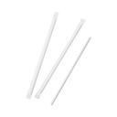 EN0438 PAILLE CARTON BLANC 6X197mm EMBALEES - vue 2