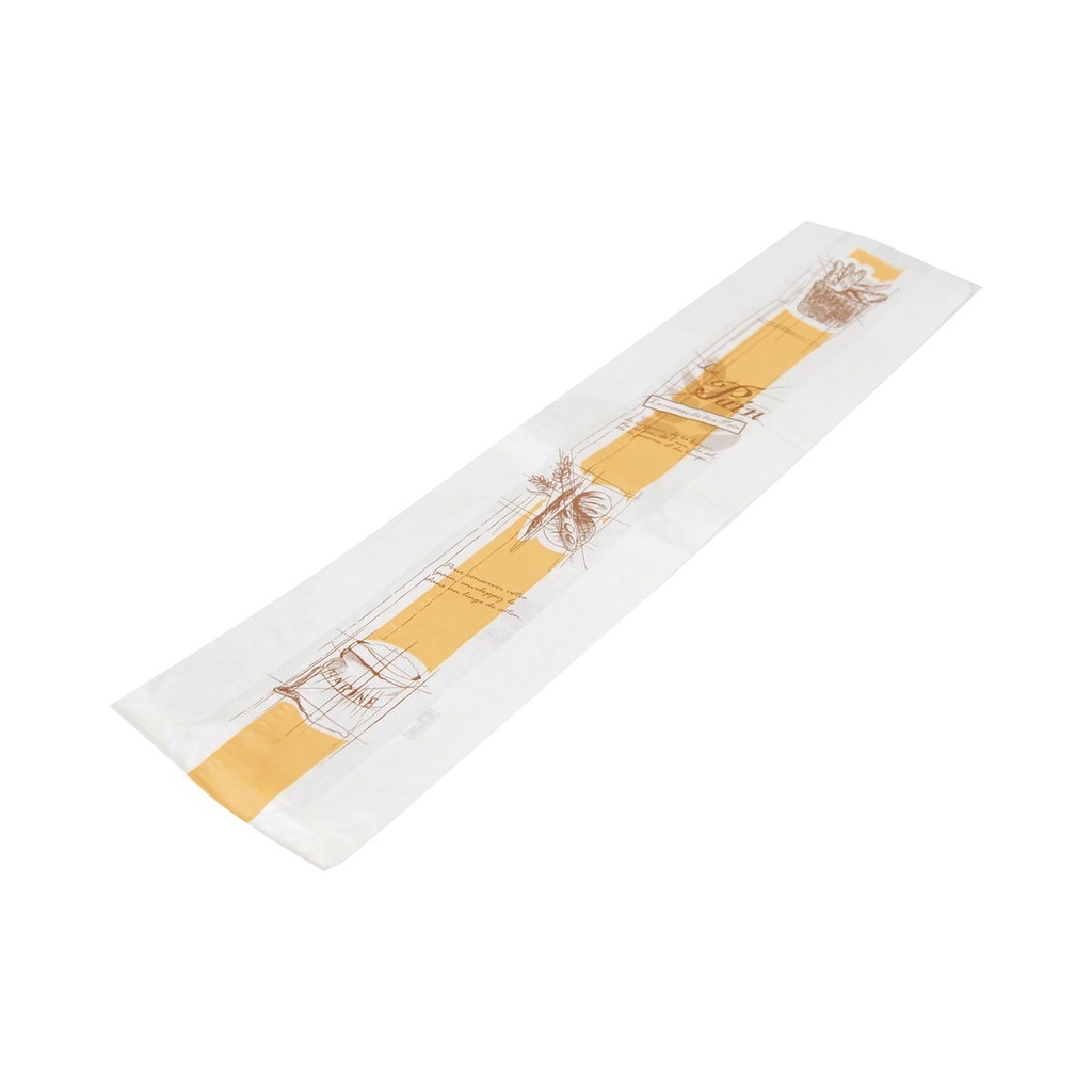 EN0459 Sac gros pain en kraft blanc/ 1000 - 140+70x580mm - 40g - vue 2
