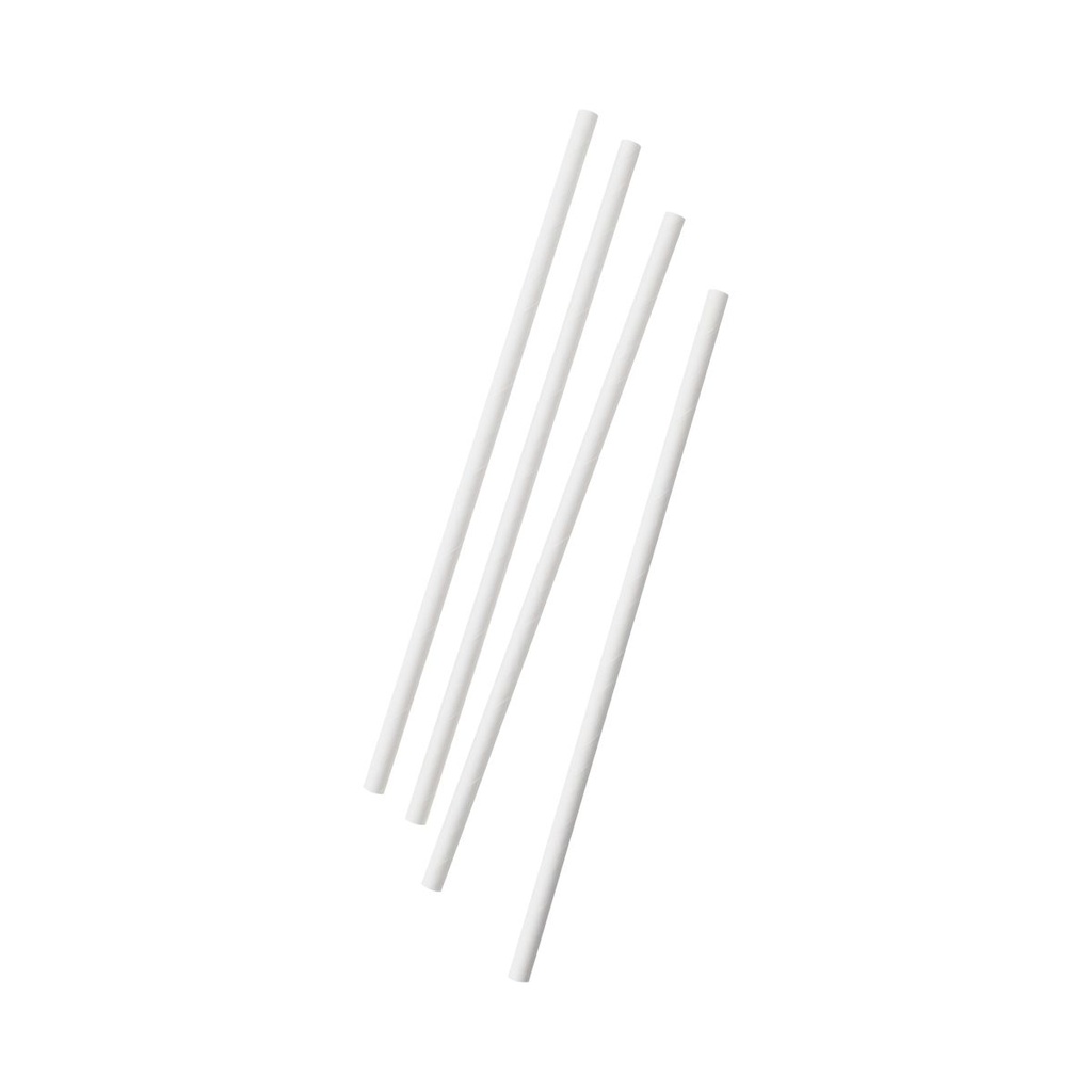 EB0008 PAILLES CARTON BLANC 6X197mm - vue 2