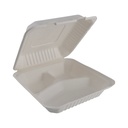 EB0031 LUNCHBOX BAGASSE 3 COMPARTIMENTS - vue 2