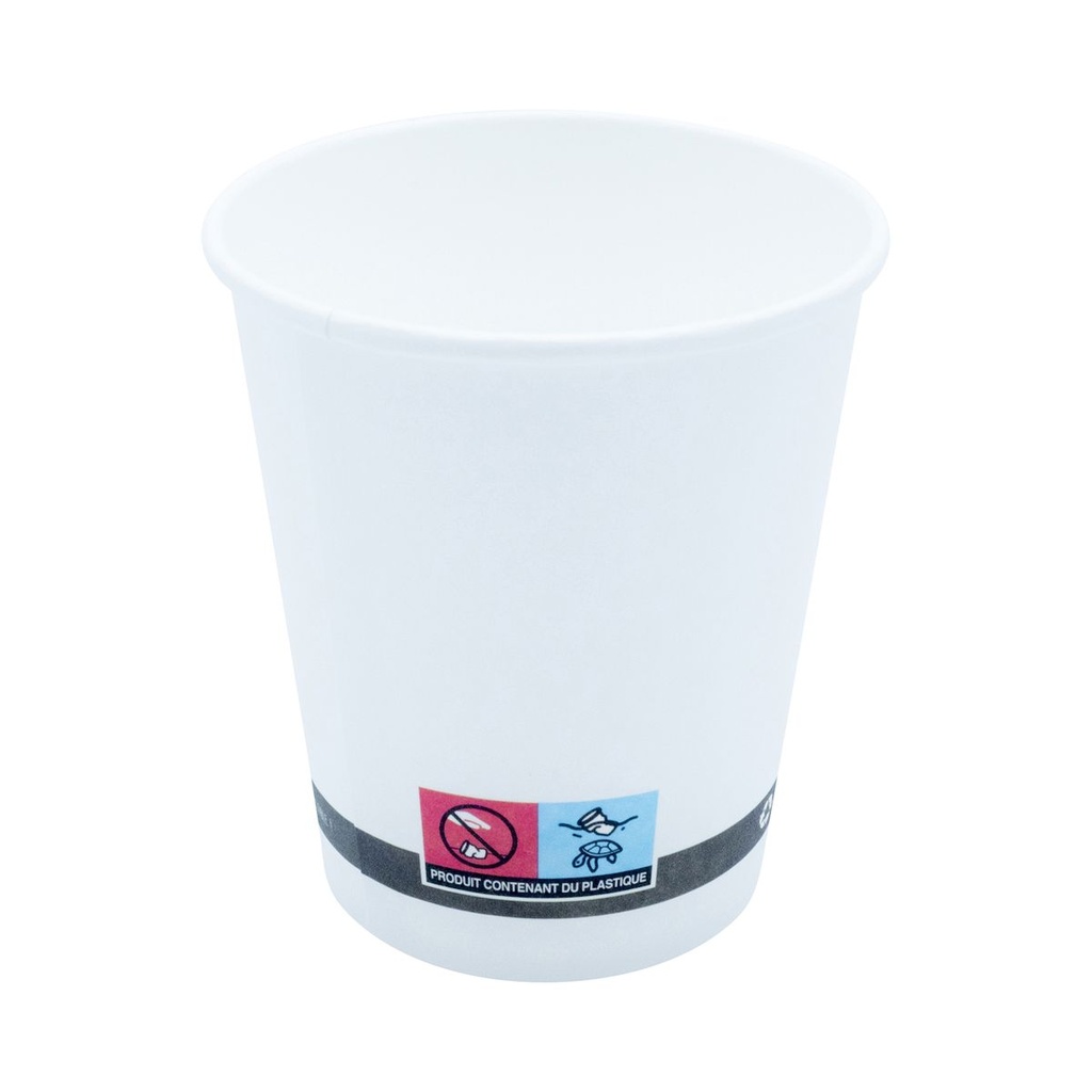 EN0132 Gobelets - Carton BLANC - 30cl - 10oz - vue 2