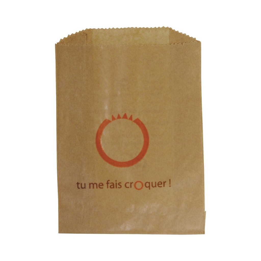 EN0261 Sacs croissants/ 1000 n°1 - 120+50X160mm kraf brun 30g/m2 - vue 2