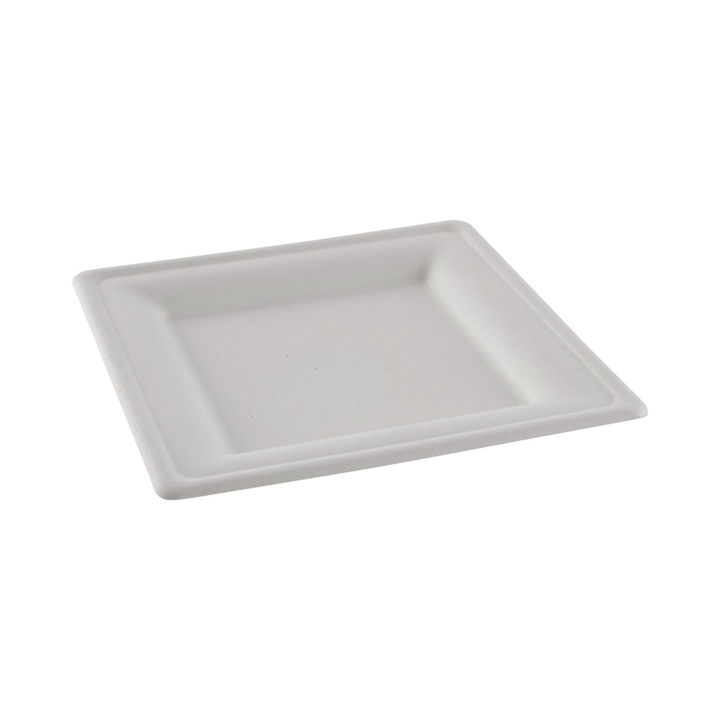 EB0015 ASSIETTES CARREES BAGASSE 20CM - vue 2