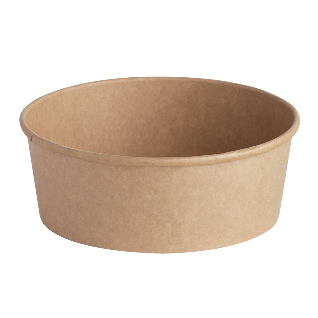 EB0018 BOITE SALADE RONDE KRAFT BRUN 750ML diam150xHt60mm - vue 2