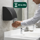 HY0188 Sèche-mains automatique électrique ZEPHYR II - noir - vue 2