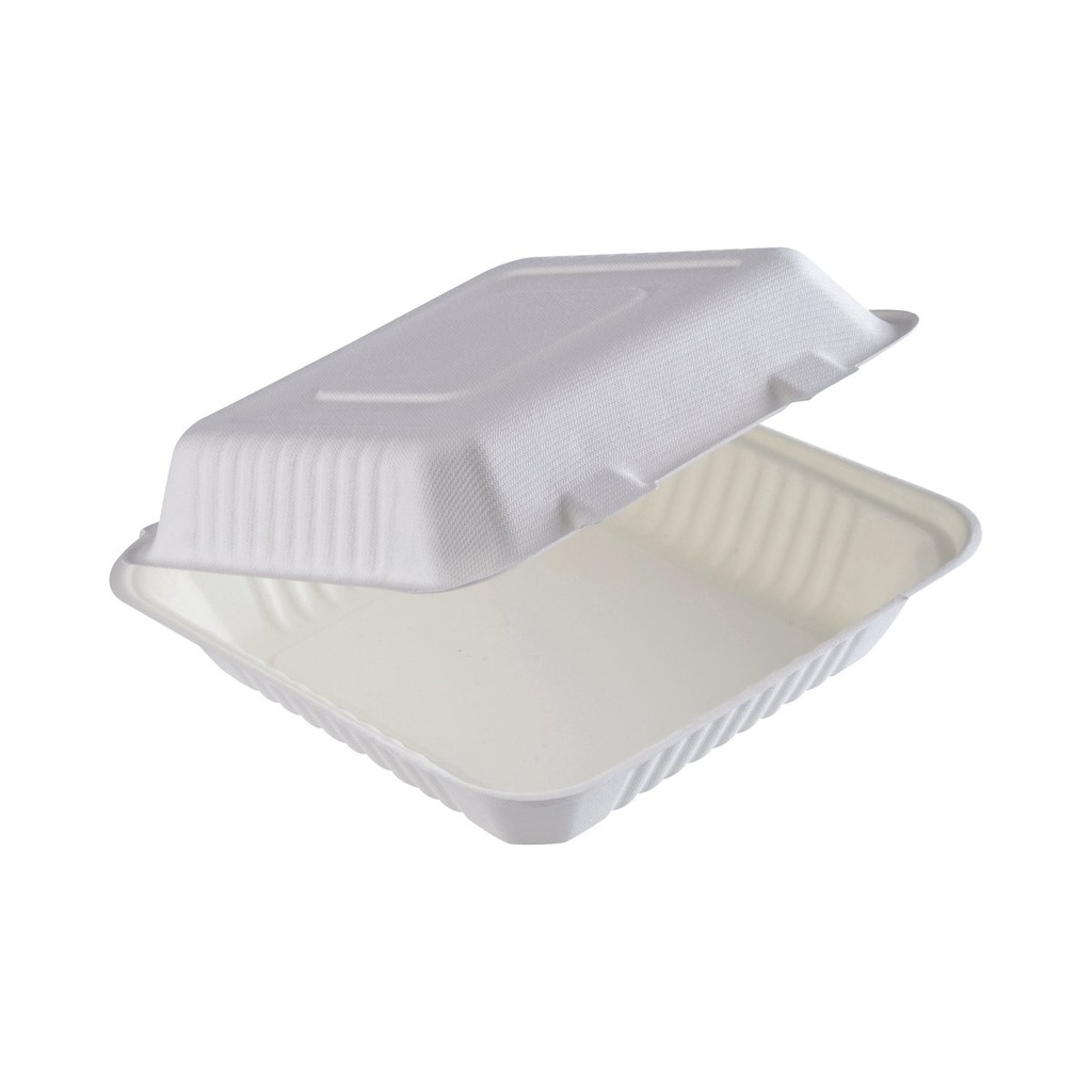 EB0024 LUNCHBOX BAGASSE 1 COMPARTIMENT - vue 2