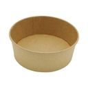 EB0033 BOITE SALADE RONDE KRAFT BRUN 480ML diam150xHt45mm - vue 2