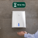 HY0172 Sèche-mains automatique chauffant COPTAIR'S - blanc - vue 2