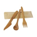 EB0042 KIT COUVERT 4/1 BAMBOU (cout+fourch+cuil+serv) - vue 2