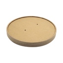 EB0059B COUVERCLE BOITE SALADE RONDE KRAFT BRUN 1300ML - vue 2