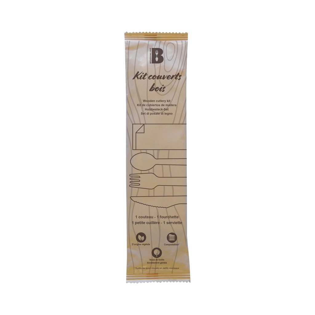 EB0070 KIT COUVERT 4/1 BOIS (cout+fourch+cuil des+serv) - vue 2