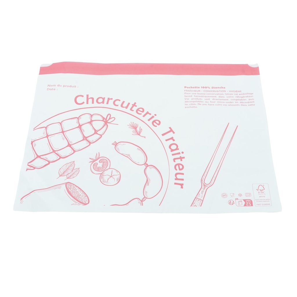 EN0053 Pochette charcuterie PPT - 330x250mm/500 - vue 2