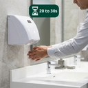 HY0088 Sèche-mains automatique ZEPHYR Bio - blanc - vue 2