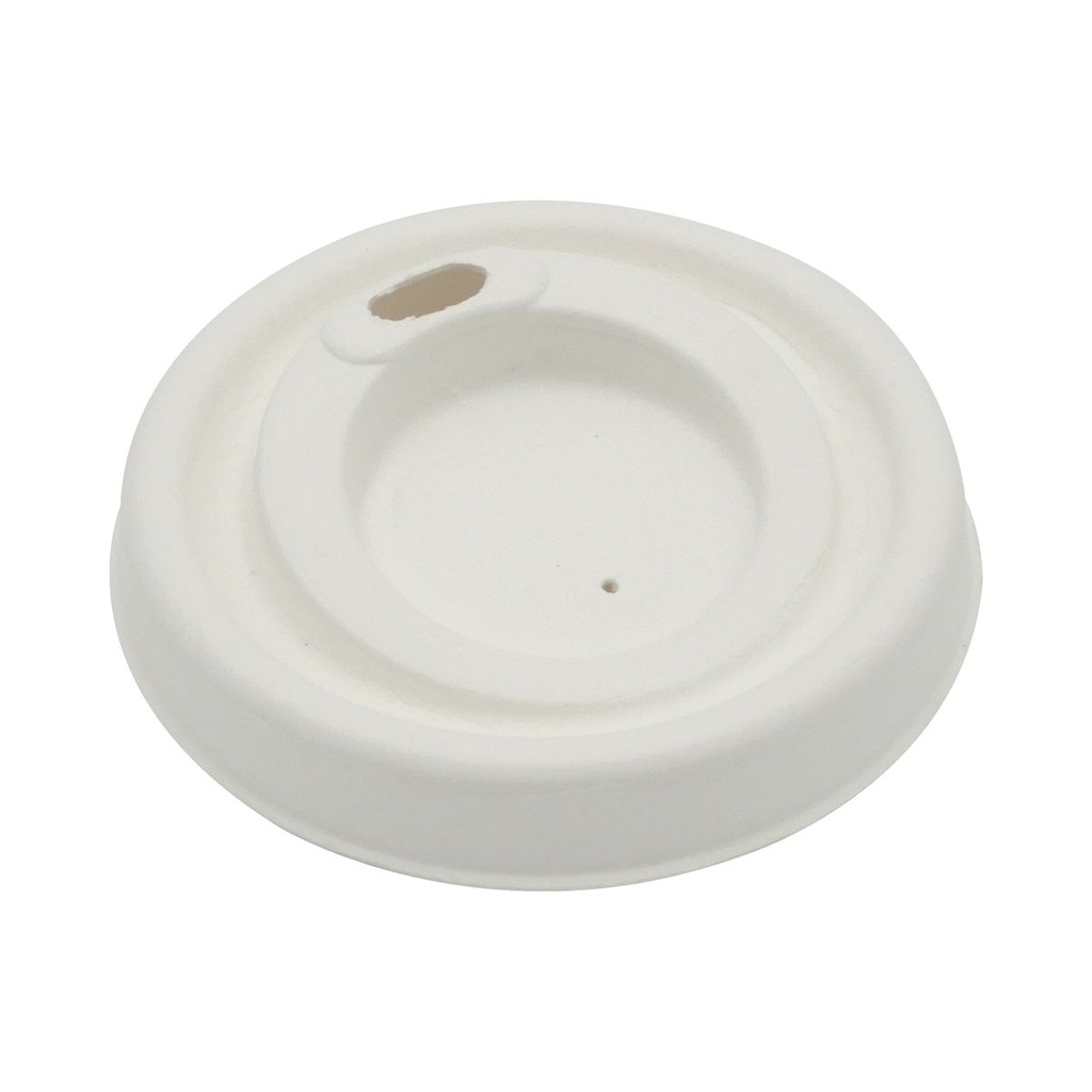 EB0064 Couvercle BAGASSE pour gobelet 18cl 6oz - 72mm - vue 2