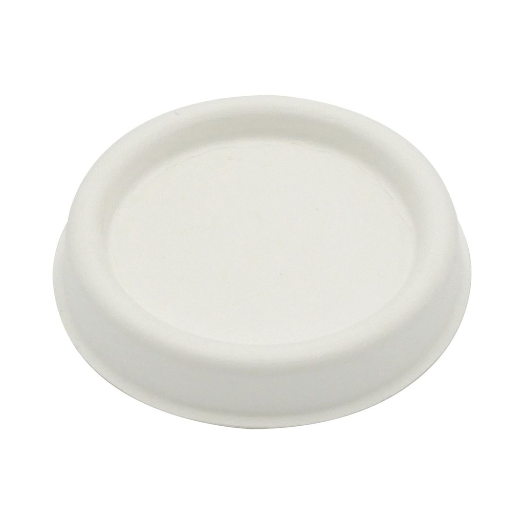 EB0067 Couvercle BAGASSE pour gobelet 10cl 4oz - 72mm - vue 2