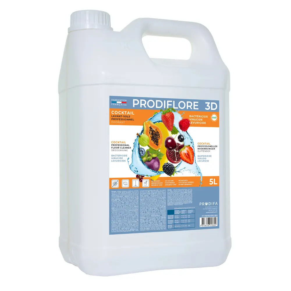 Détergent désinfectant odorant sols Cocktail fruité — 3DO 5L