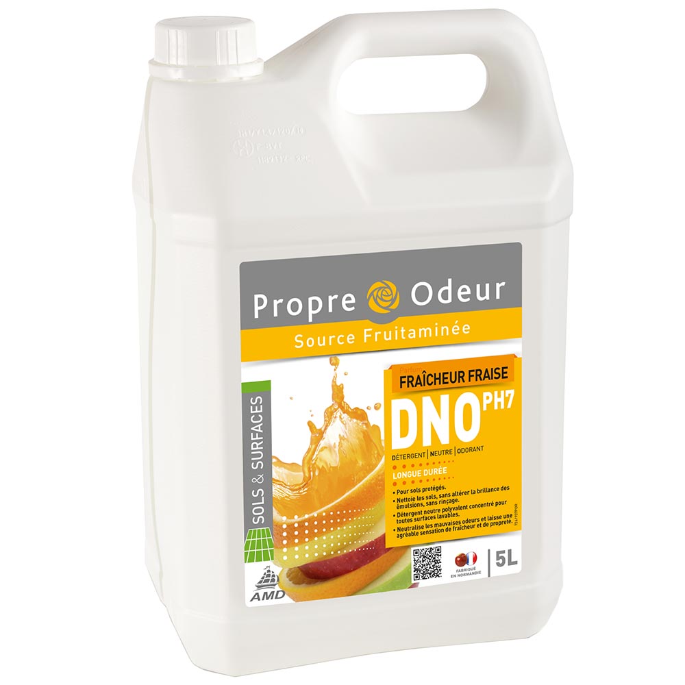 Détergent neutre odorant sols Fraîcheur Fraise — DNO 5L