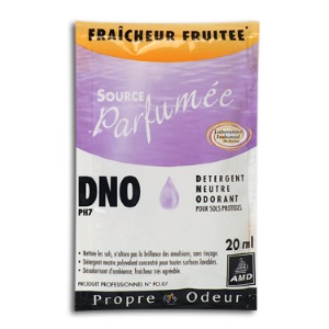 Détergent neutre parfumé sols Fraîcheur Fruitée — DNO carton 250×20 ml