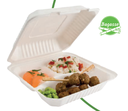 LUNCHBOX BAGASSE 3 COMPARTIMENTS /50 (PCB4)
