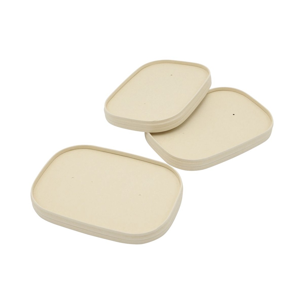 Couvercle Barquette Bambou (CHAUD/FROID) - BAMBOU - 170x120mm / 50 (PCB6)