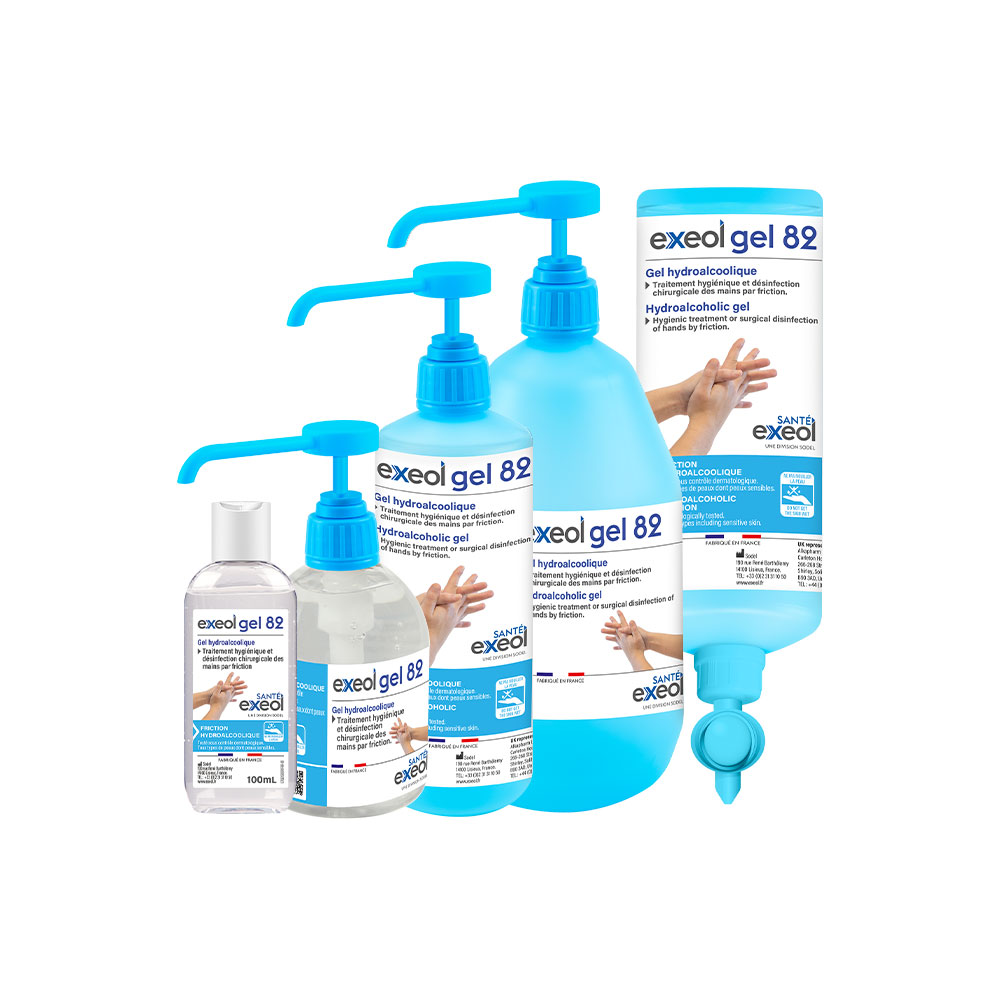 Gel hydroalcoolique mains de poche — flacon 100 ml