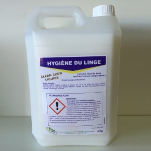 Lessive Liquide sans Phosphate CLEAN LINGE AZUR - 5L
