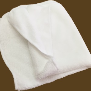 Chiffon microfibre professionnel blanc 40x40 cm lavable