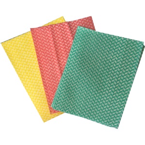 Chiffon non tissé vert par 50 — lavette ajourée pro - Uniwipe JEEP