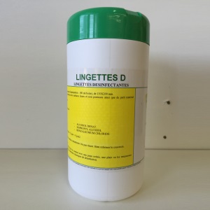 Lingettes désinfectantes surfaces bactéricides - SEPTIPRO — pot 100 - Fin de stock