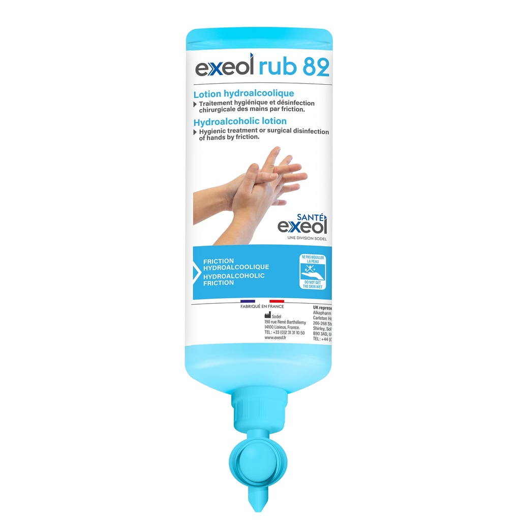 Solution lavante antiseptique mains chirurgicale — 1 L - Exeol Scrub