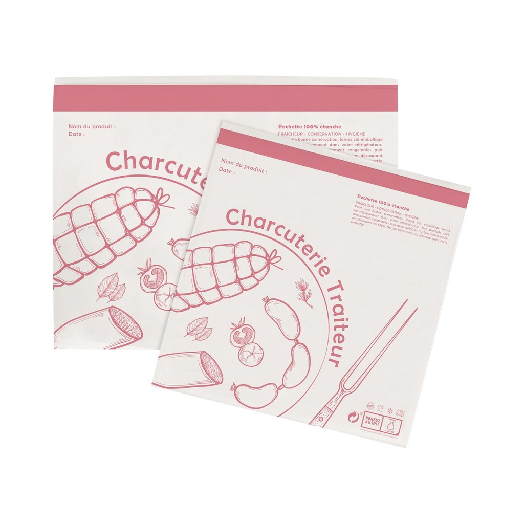 Pochette charcuterie PPT - 330x250mm/500 (PCB1)