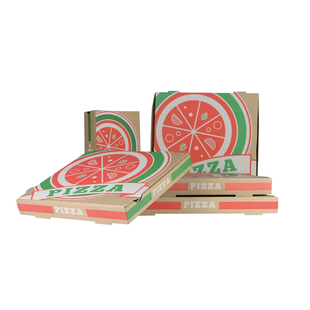 Boite pizza /100  kraft brun 33X33X4 (PCB1)