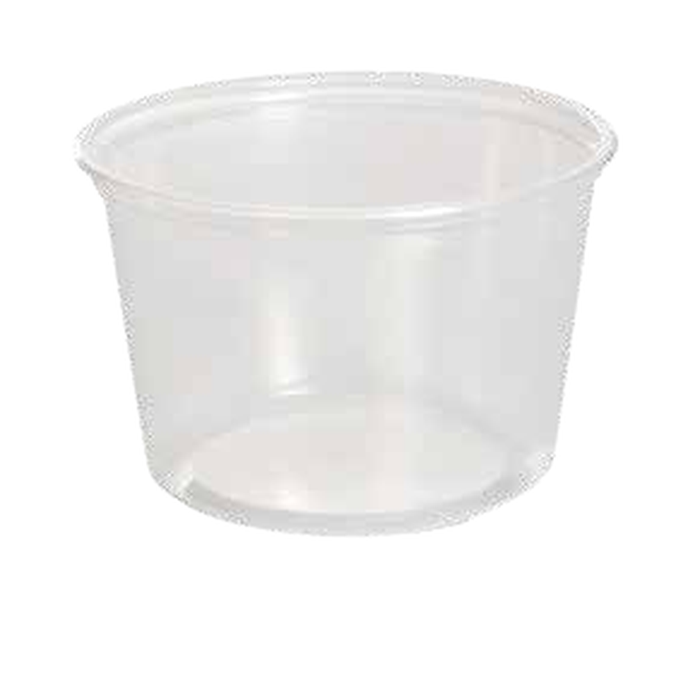 Pot à coulis translucide 500 PP 16oz /50  Diam.110X85 (PCB20)