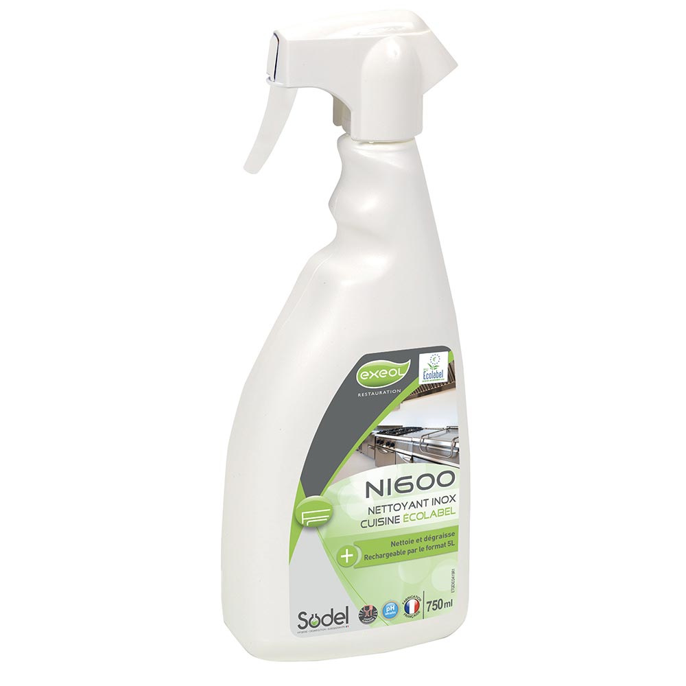 Nettoyant inox  ECOLABEL NI600 750 ML
