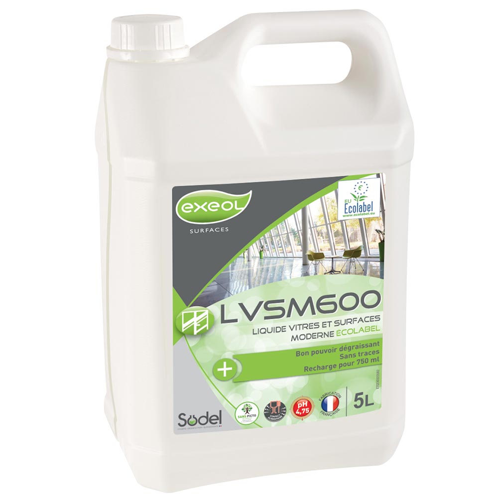 LIQUIDE VITRES ET SURFACES - ECOLABEL - LVSM600 - 5L (PCB2)