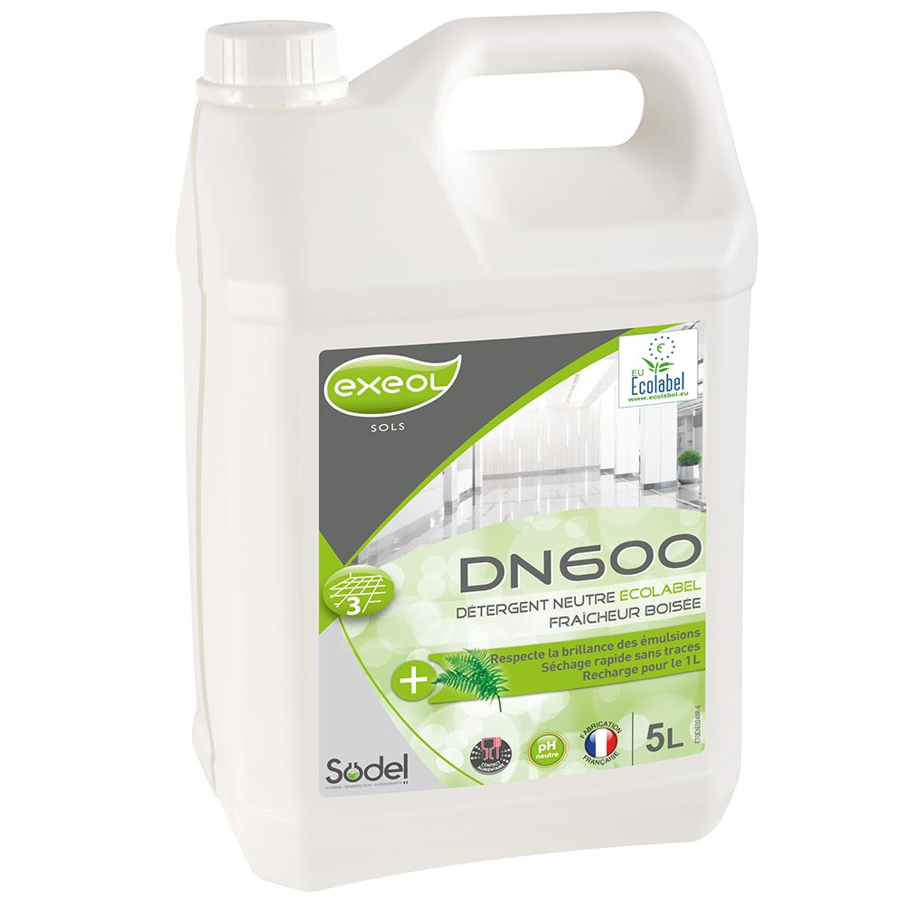 Détergent neutre ECOLOGIQUE DN600 Fraicheur Boisée 5L (PCB2)