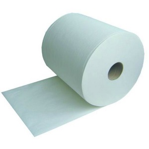 Bobine essuyage ouate blanche 1000 formats lisse — lot de 2