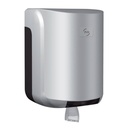 Distributeur de bobine d'essuyage 450 formats — gris métallisé