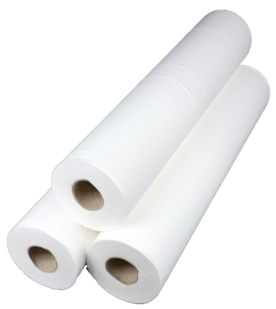 DRAPS D'EXAMEN OUATES BLANC CARTON DE 9 ROULEAUX (PCB1)