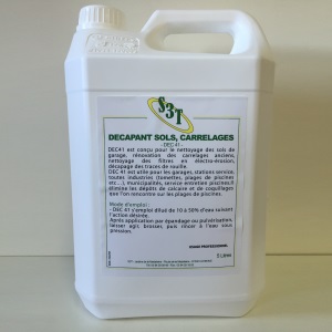 Décapant nettoyant  pour carrelages DEC41 bidon 5L (PCB4)