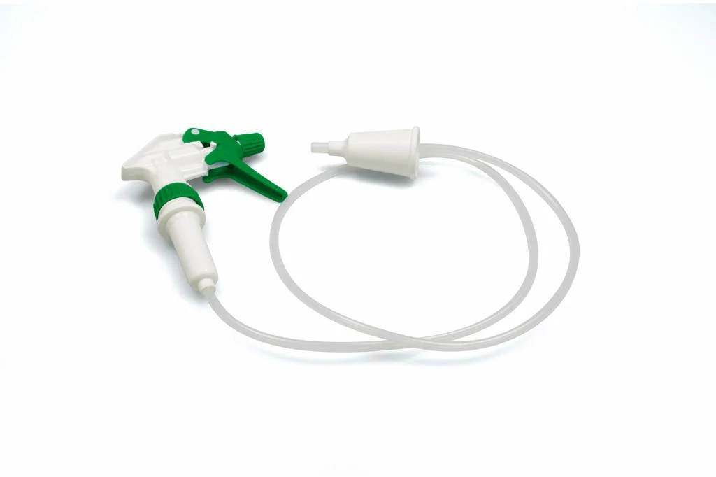 Tête spray + tube rallonge VERT 120 cm