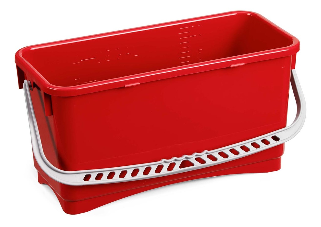 Seau 20 litres polypropylène avec couvercle TOP-DOWN - ROUGE