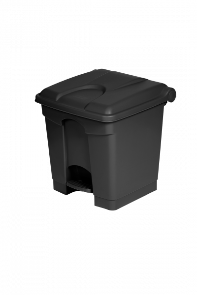POUBELLE NOIRE PLASTIQUE RECYCLÉ - 30L