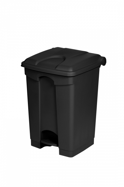 POUBELLE NOIRE PLASTIQUE RECYCLÉ - 45L