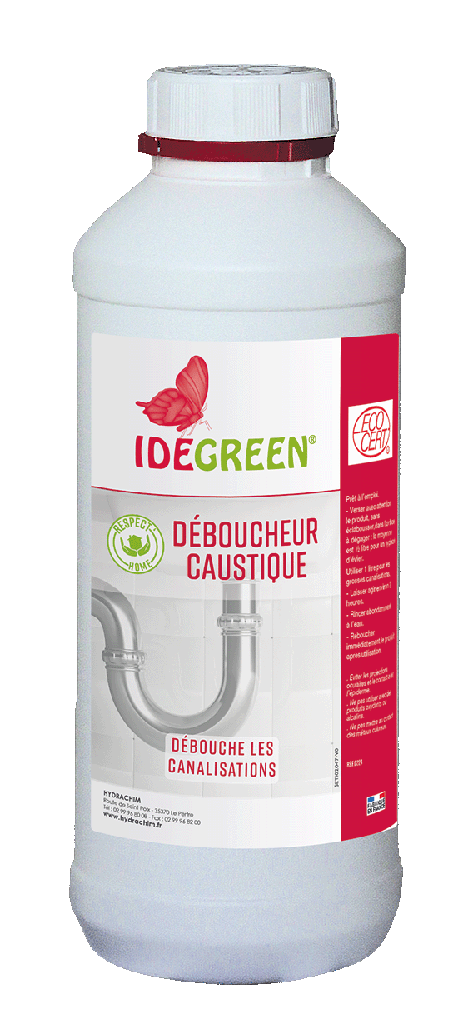 DEBOUCHEUR LIQUIDE CAUSTIQUE ACTIF - ECOCERT-1L (PCB6)
