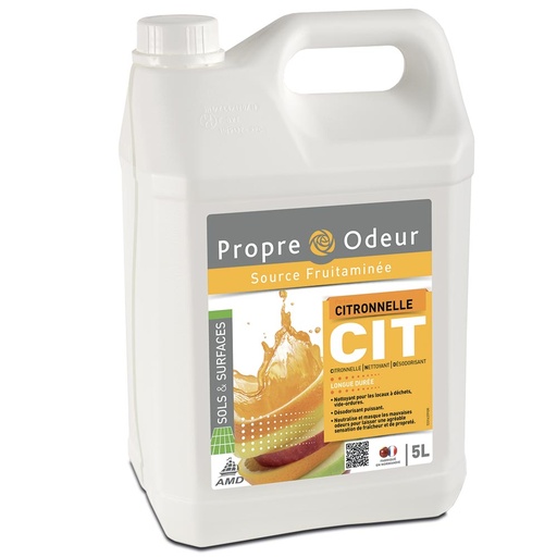 [DE0014] Nettoyant désodorisant sols Citronnelle — C.I.T 5L