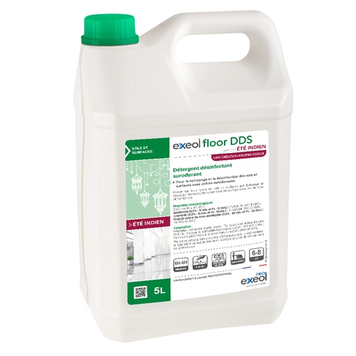 [DE0041] Détergent désinfectant surodorant sols Été indien — DDS Exeol Floor 5L